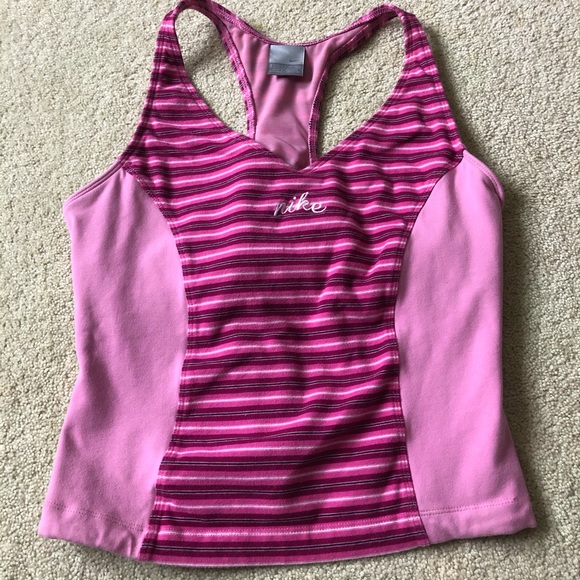Nike Tops - Nike Pink athletic tank top side XL (16-18)